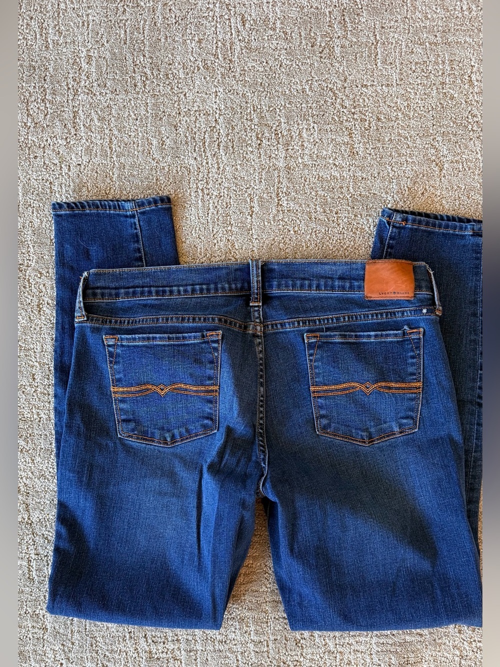 Lucky Brand Charlie Skinny Jeans Size 10/30 Dark Wash Mid Rise Stretch Denim - Picture 4 of 5